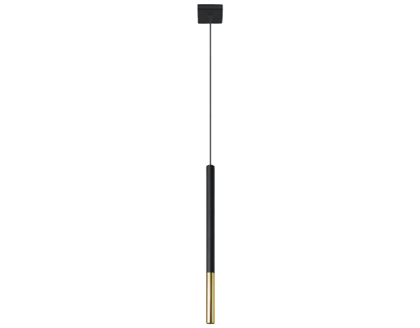 Lampa wisząca MOZAICA 1 czarny/złoto - 265 - SOLLUX